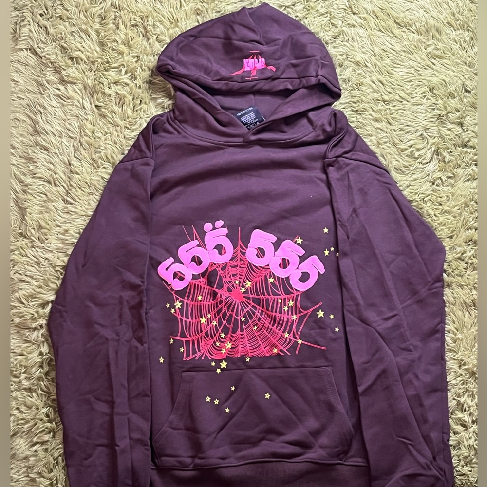Spider Worldwide Angel Numbers Hoodie Brown